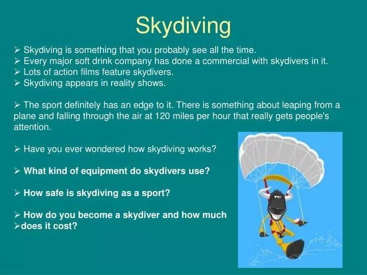 PPT Skydiving PowerPoint Presentation, free download ID5048769