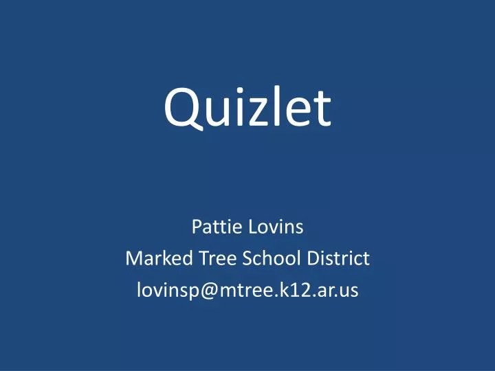 PPT Quizlet PowerPoint Presentation, free download ID5200292