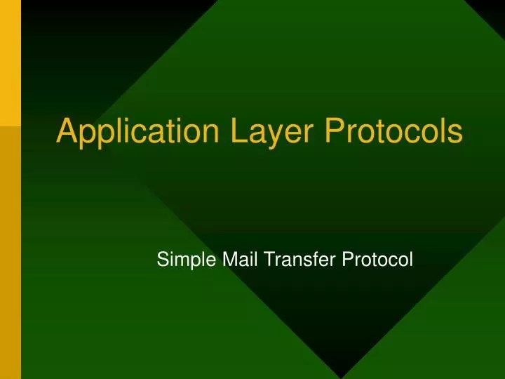 PPT Application Layer Protocols PowerPoint Presentation, free