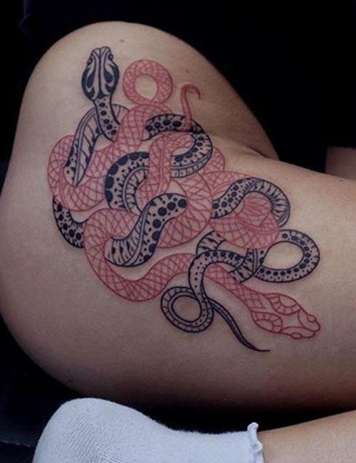 Snake Tattoo Hip Bone - 21 Hip Tattoo Designs That You Can Get Inked This Year