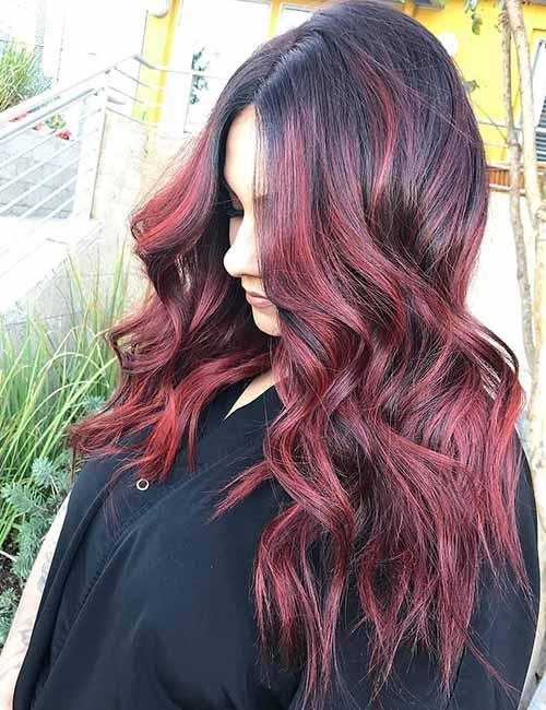 20 Radical Styling Ideas For Your Red Ombre Hair