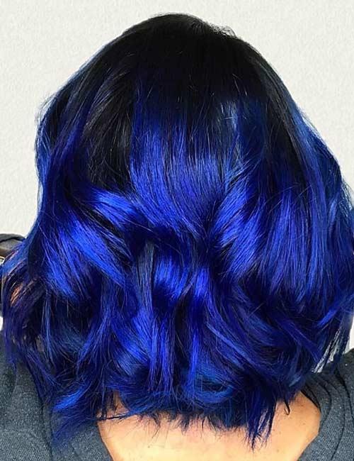 20 Beautiful Styling Ideas For Blue Ombre Hair