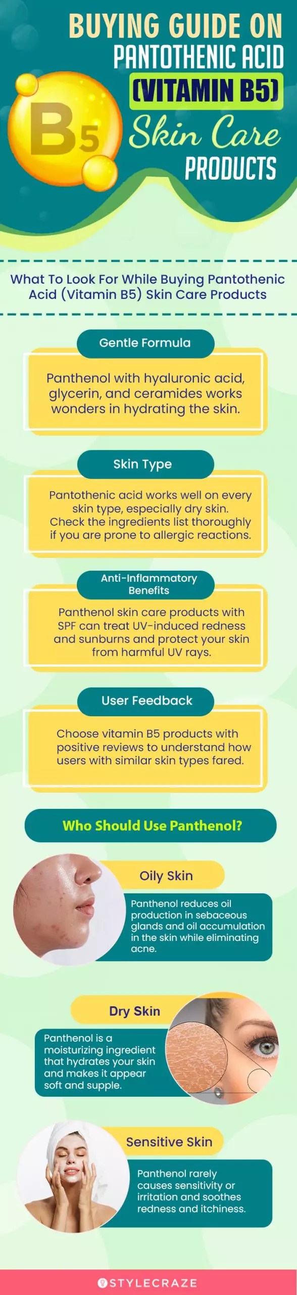 5 Best Pantothenic Acid (Vitamin B5) Skin Care Products, As Per An Expert