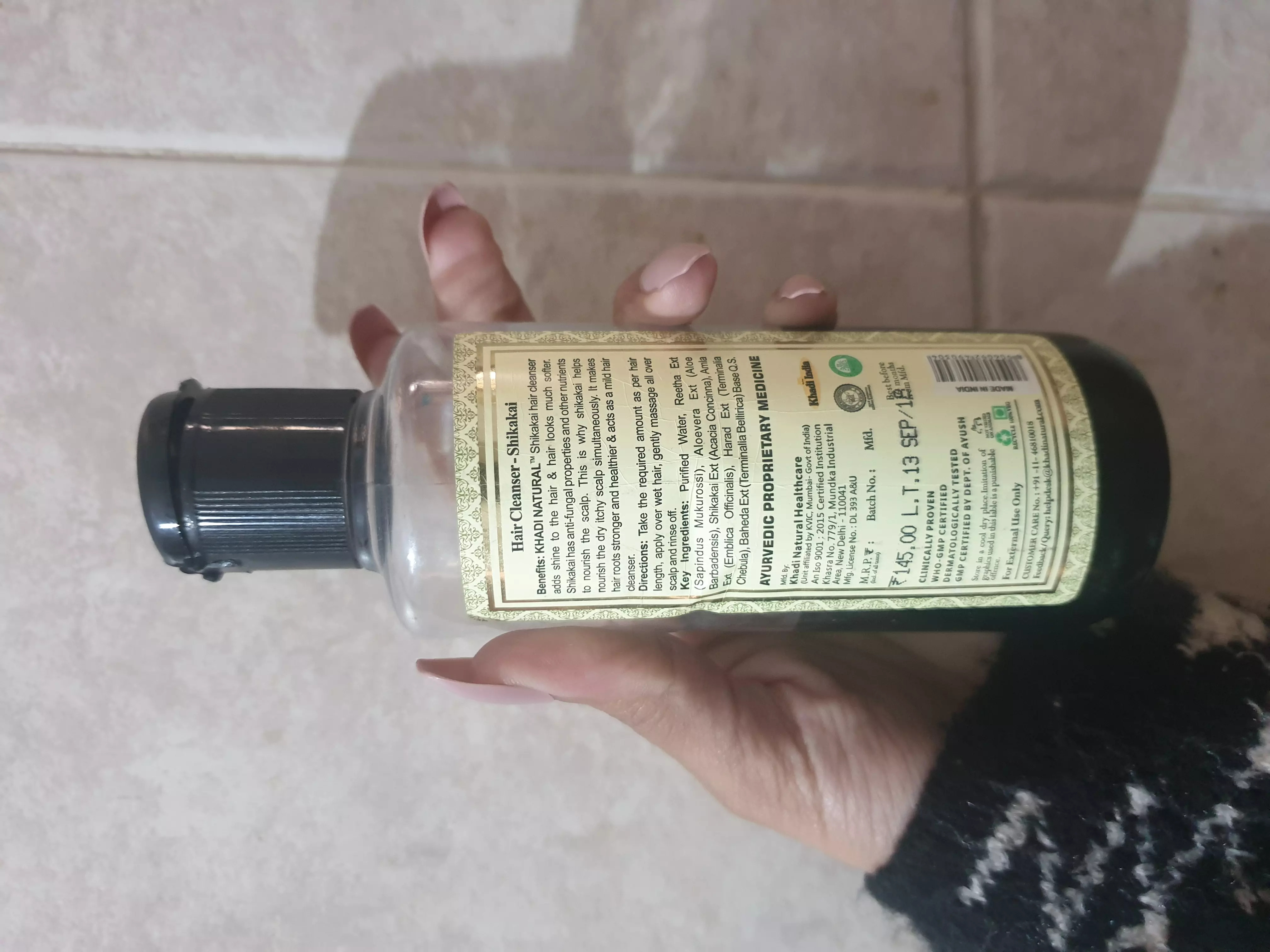 Khadi Natural Amla & Bhringraj Hair Cleanser Reviews, Ingredients