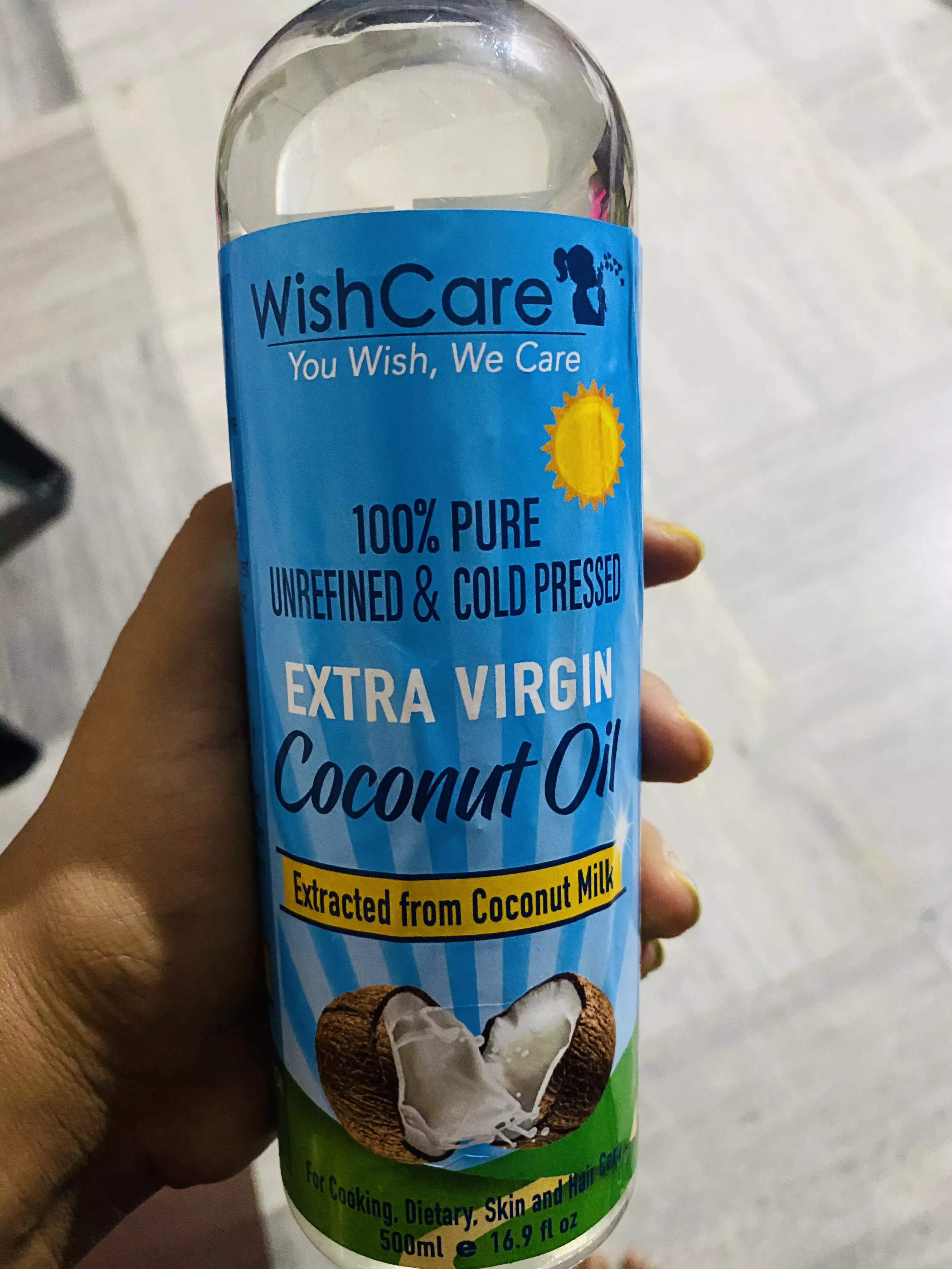 WishCare Cold Pressed Extra Virgin Coconut Oil Reviews