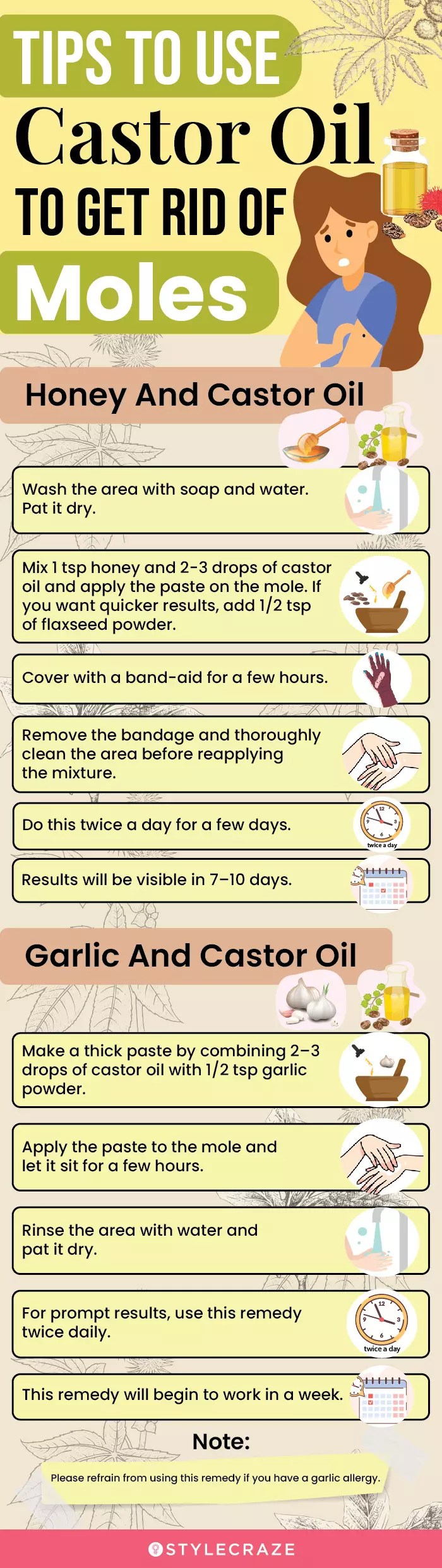 How To Use Castor Oil To Remove Moles