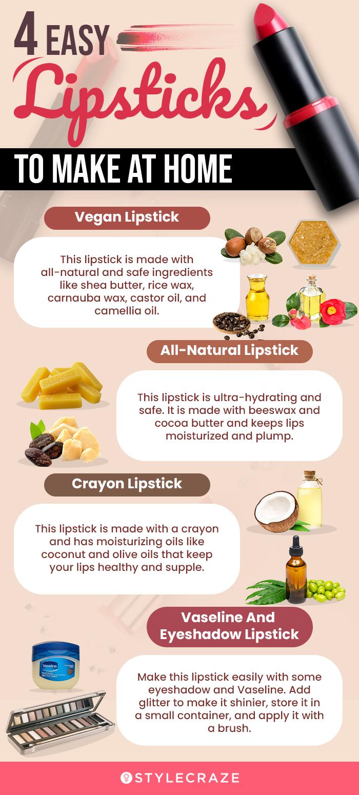 How To Make Lipstick At Home DIY Lipstick Recipes