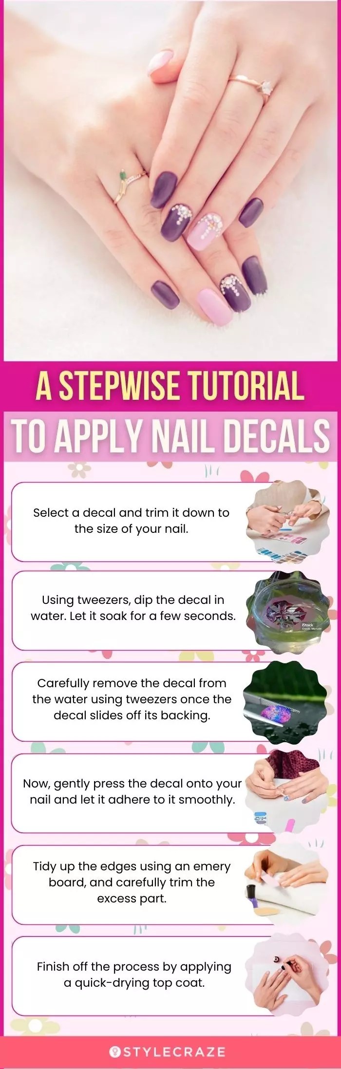 How To Apply Nail Decals Perfectly StepByStep Tutorial