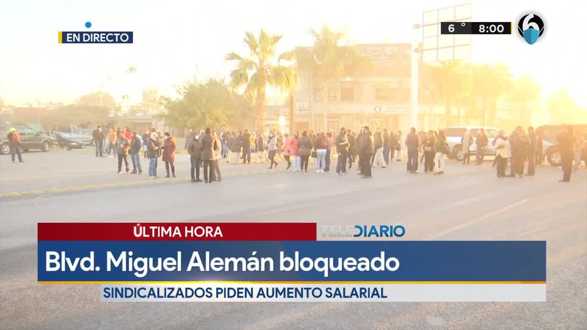 Trabajadores del ayuntamiento de Gómez bloquearon Miguel Alemán