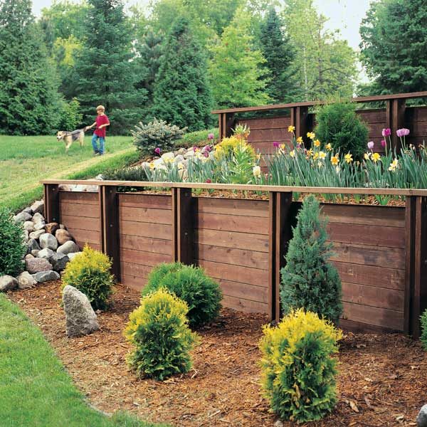 How to Build a Treated Wood Retaining Wall The Family Handyman