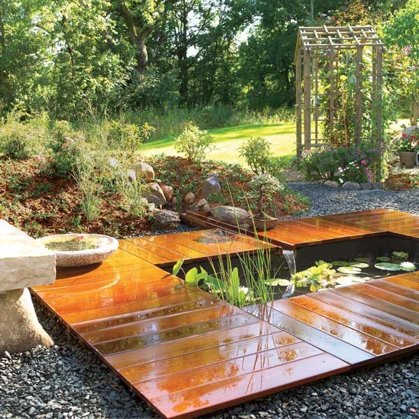 How to Build a Garden Pond and Deck The Family Handyman