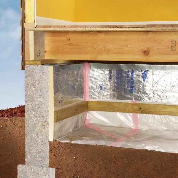 How to install a vapor barrier in the crawlspace The Family Handyman