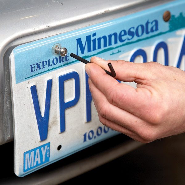 Prevent License Plate Theft The Family Handyman