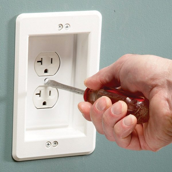 Install a Wall Hugger Receptacle The Family Handyman