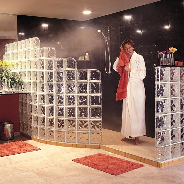 How to Install a Glass Block Shower The Family Handyman