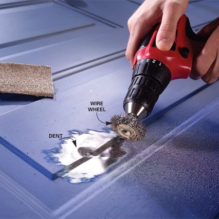 Steel Door Repair: Repair a Dented Steel Door | The Family Handyman