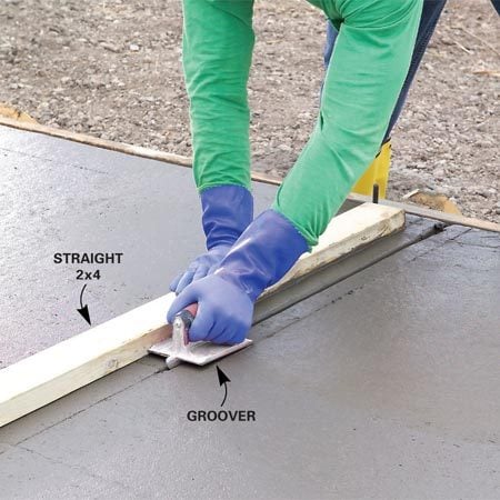 Build cabinet doors: Concrete screed boards