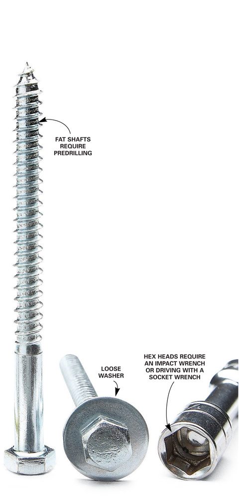Structural Screws vs. Lag Screws The Family Handyman