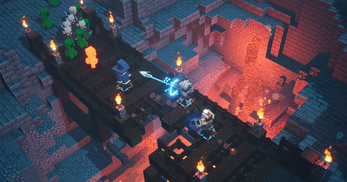 Mojang Studios の少人数チームによる Unreal Engine を使用した Minecraft Dungeons の開発