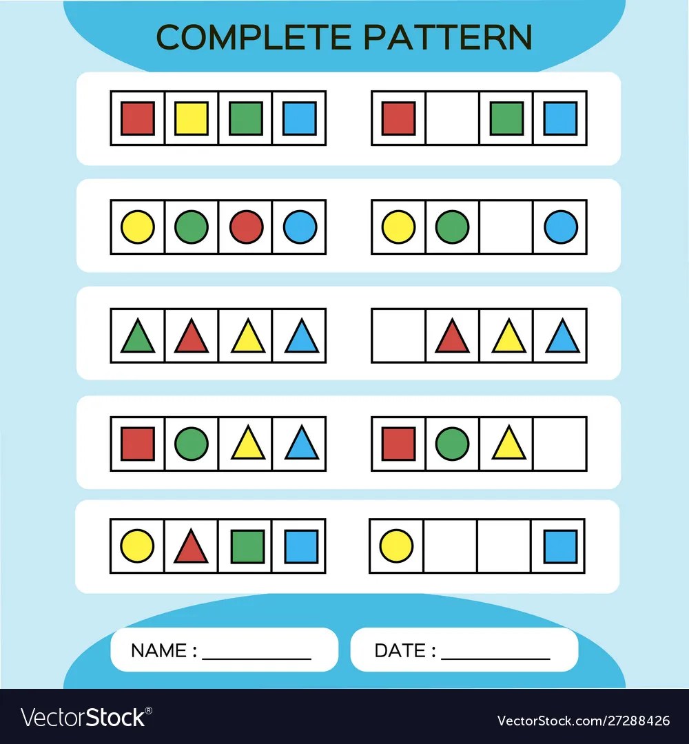 Repeat pattern square grid with colorful shapes Vector Image