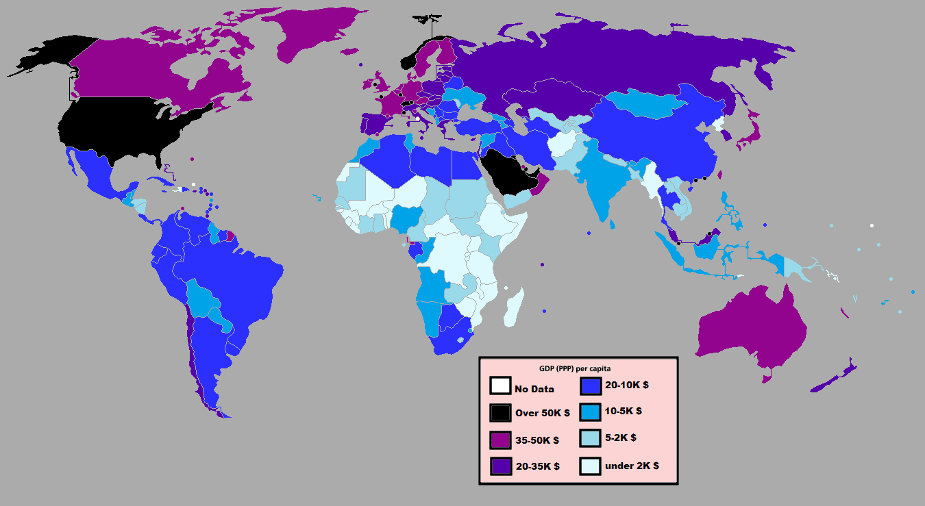 Economic Activity Map Of The World Economics Teachers Blog 38 Maps That Explain the Global Economy
