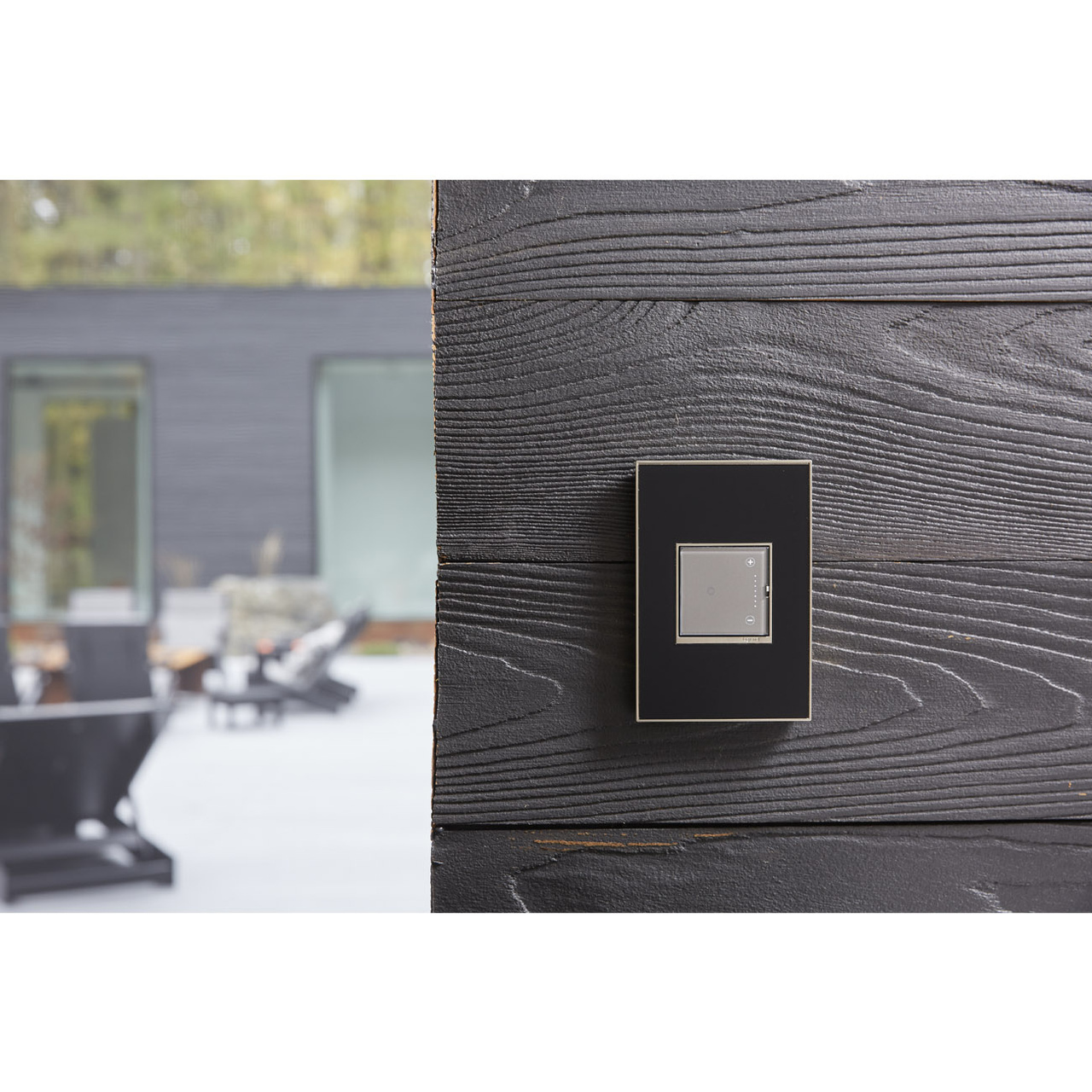 adorne® Mirror Black 1Gang Screwless Wall Plate Designer Switches