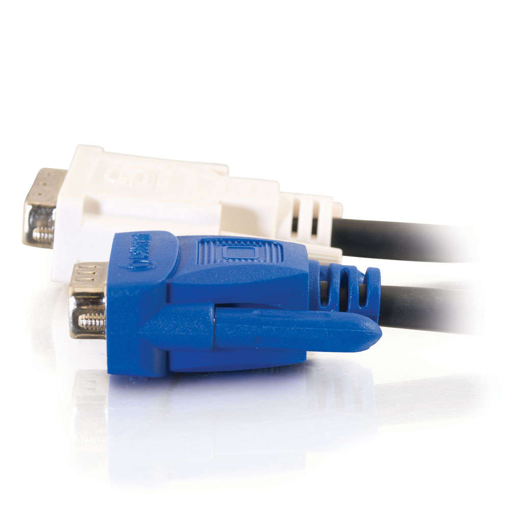 3.3ft (1m) DVI Male to HD15 VGA Male Video Cable Adapters and