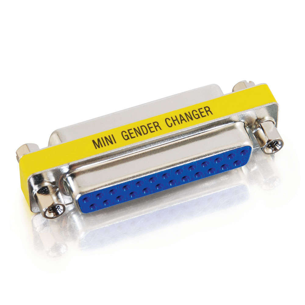 DB25 F/F Mini Gender Changer (Coupler) Parallel Cables and Devices