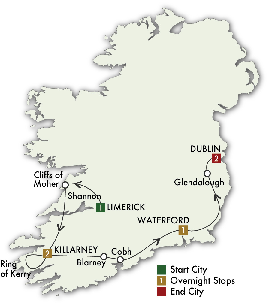 2022 Irish Heritage 7 Days/6 Nights Escorted Tours