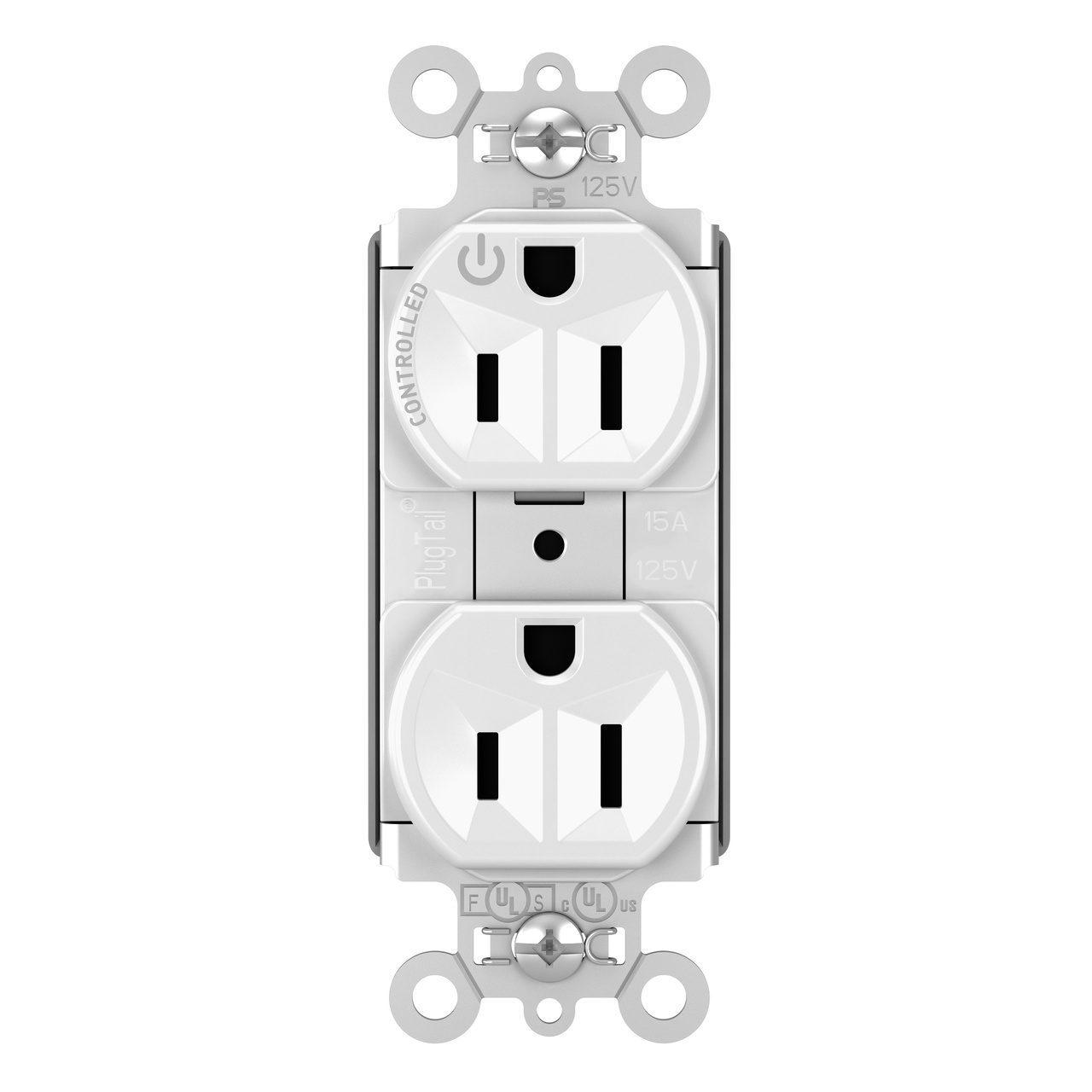 PlugTail® Heavy Duty Spec Grade Plug Load Controllable Receptacle, 15A