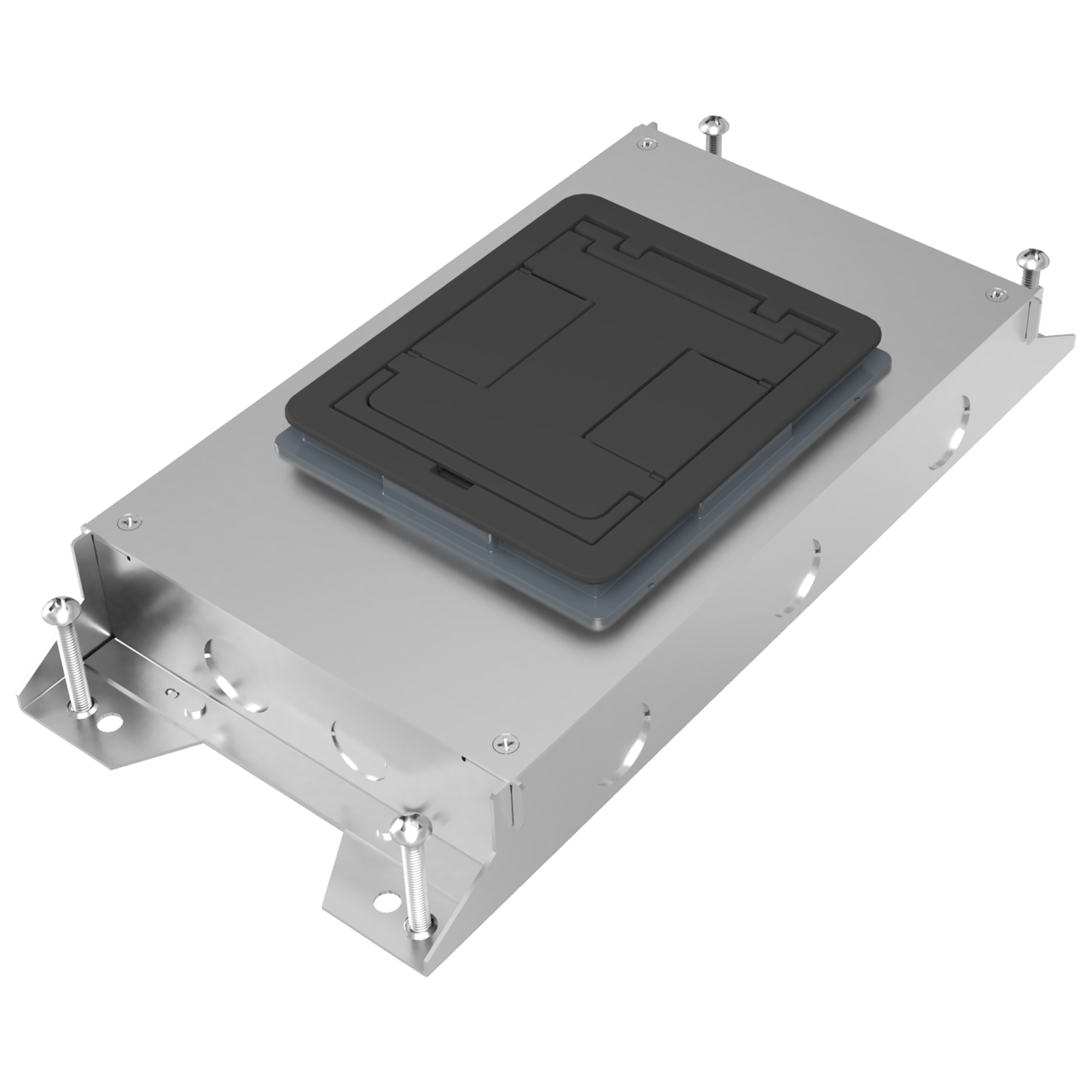 RFBA 2Gang Shallow Floor Box Concrete Floor Boxes Floor Boxes Wire and Cable Management
