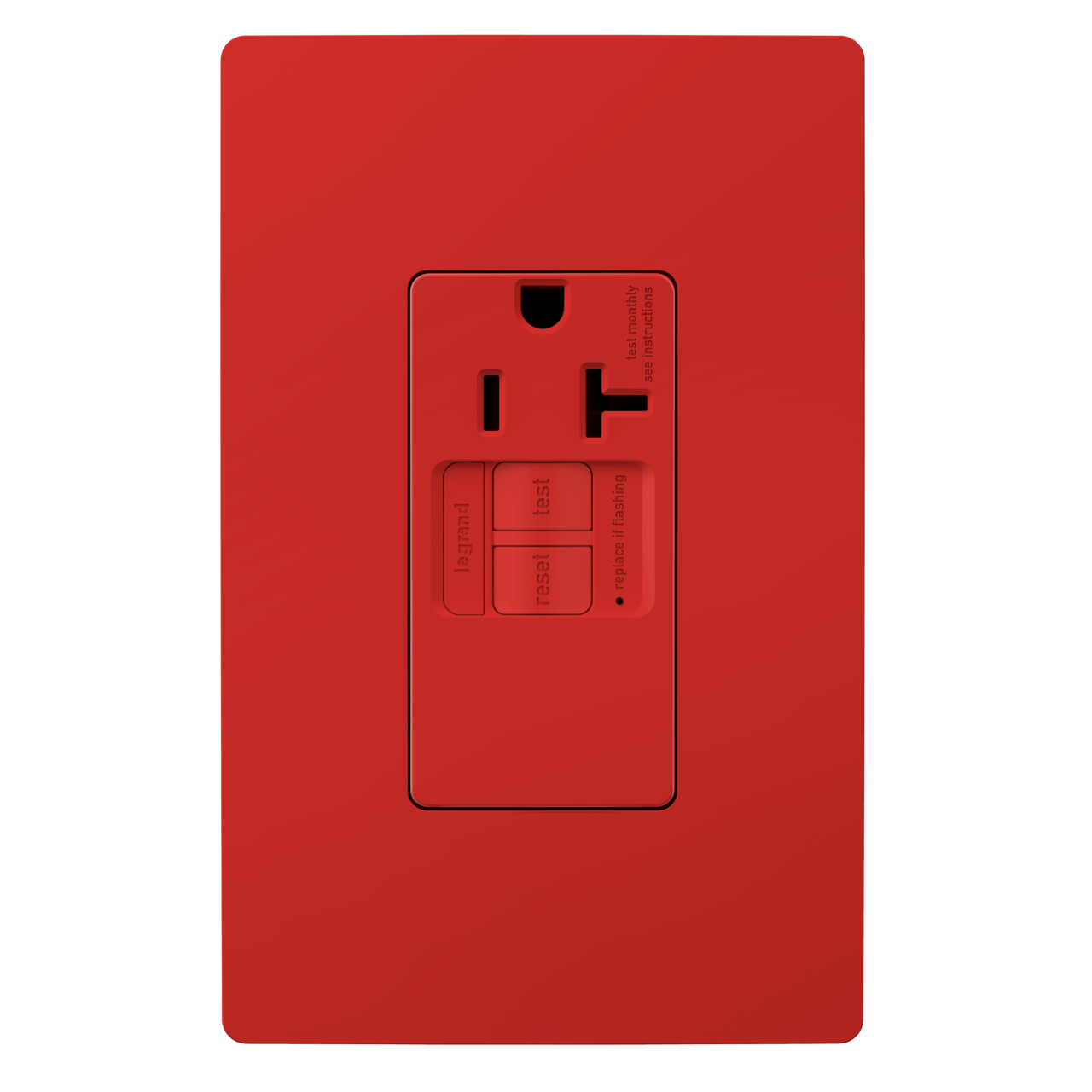 radiant 20A TamperResistant SelfTest Simplex GFCI Outlet