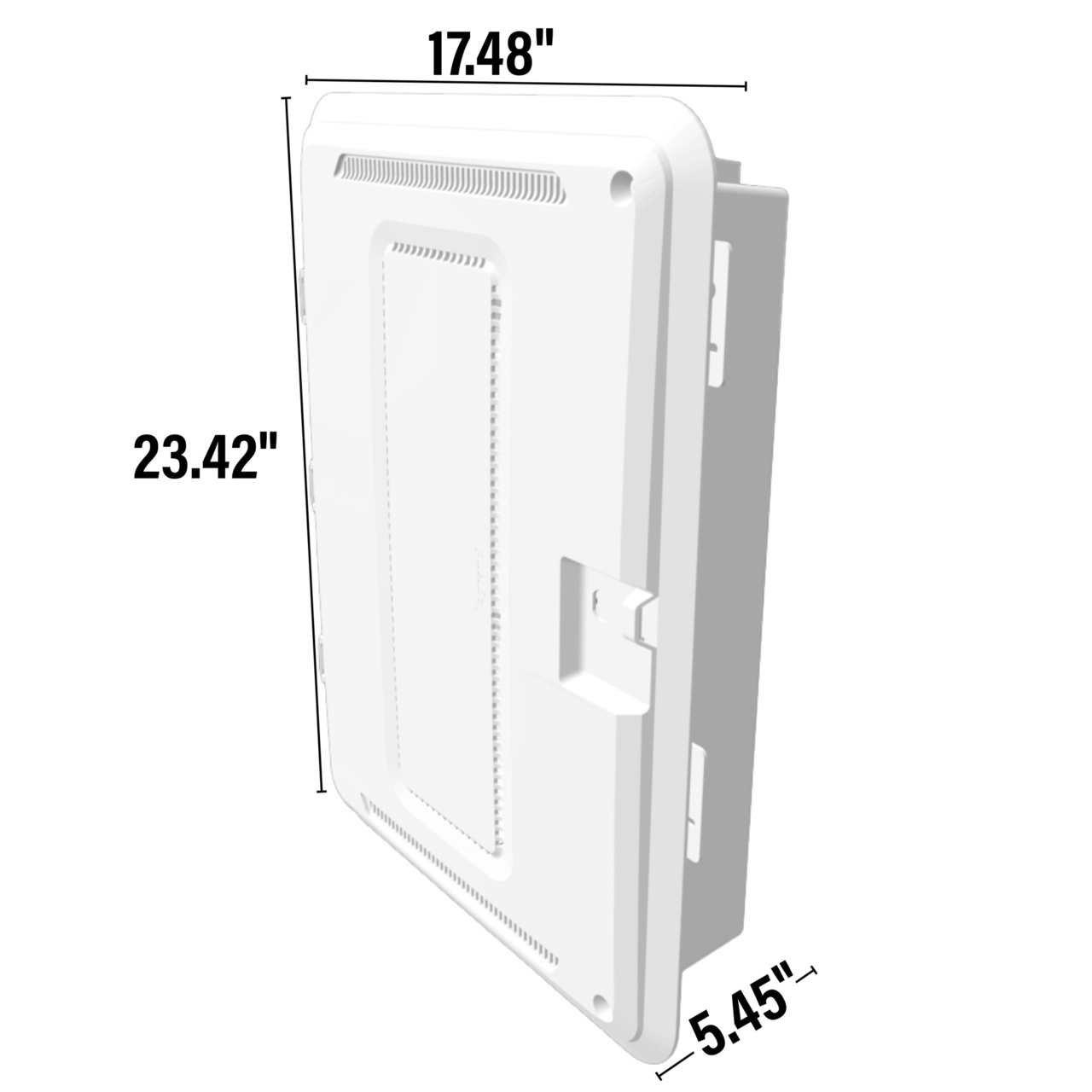 20inch Plastic Enclosure with Trim Ring and Hinged Door