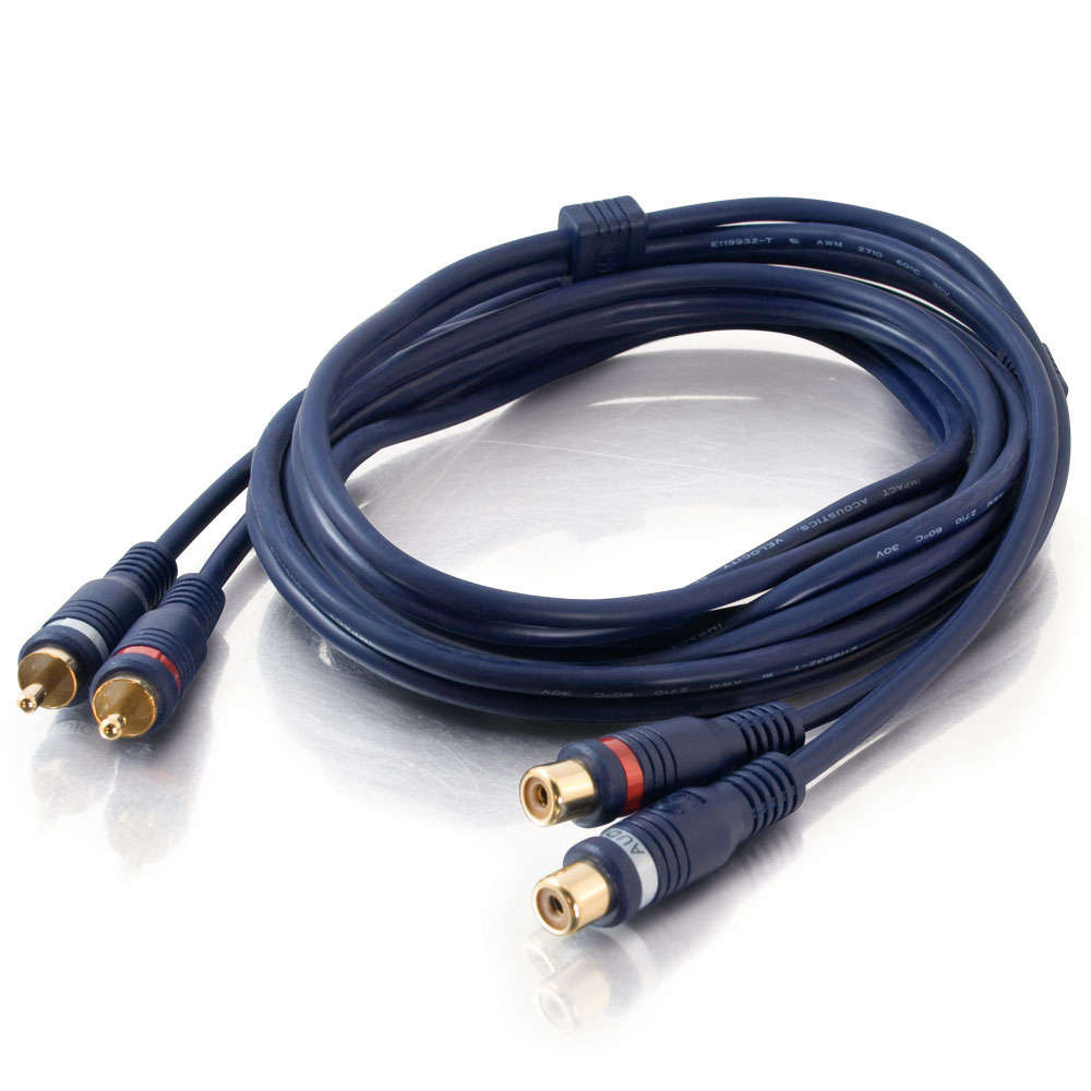 12ft (3.7m) Velocity™ RCA Stereo Audio Extension Cable Audio Cables