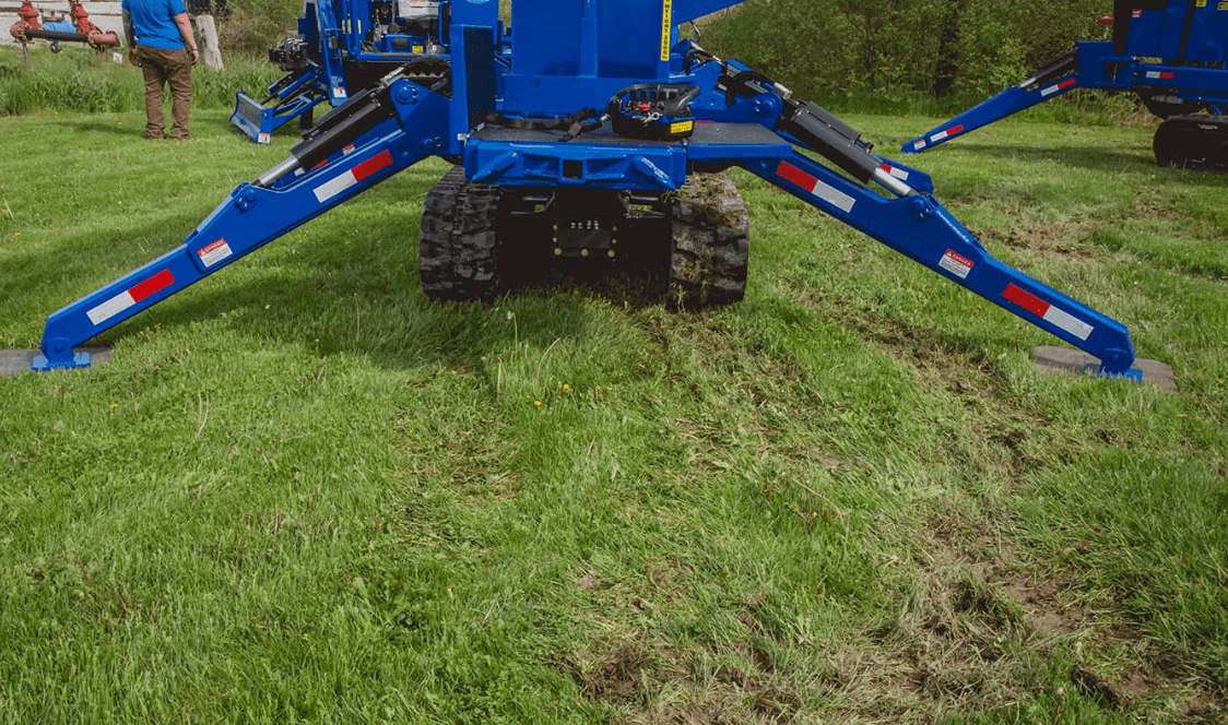 61 ft Track Backyard Bucket Rental Custom Truck One Source