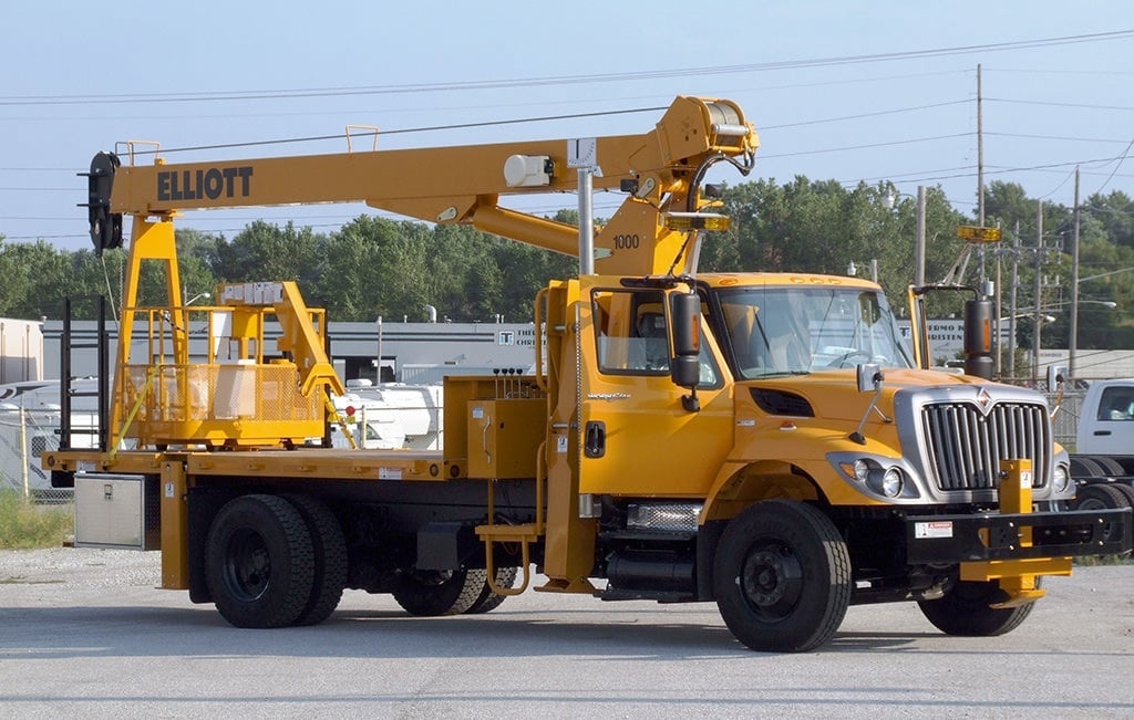 10 tons HiRail Boom Truck Rental Custom Truck One Source