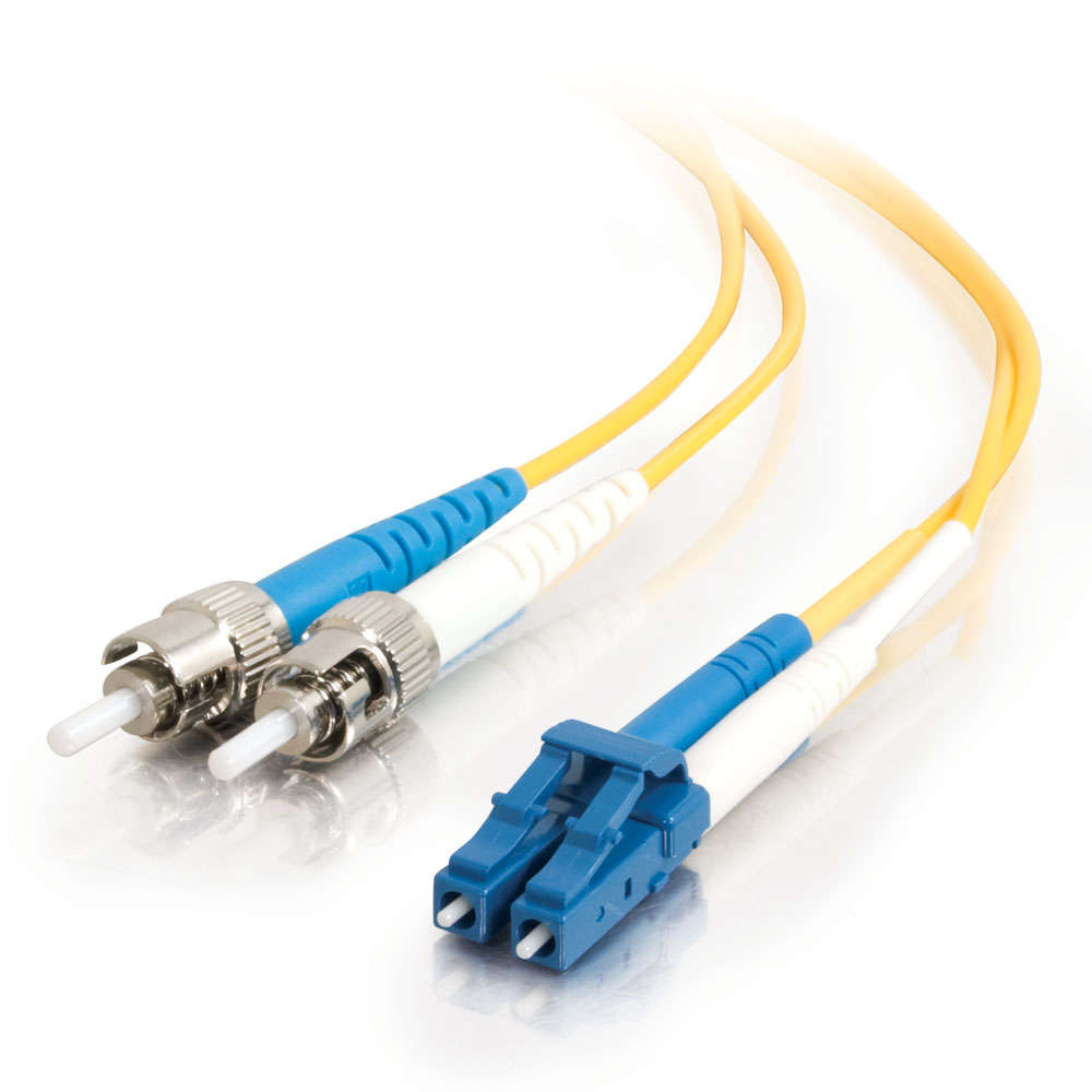 13.1ft (4m) LCST 9/125 OS2 Duplex SingleMode PVC Fiber Optic Cable