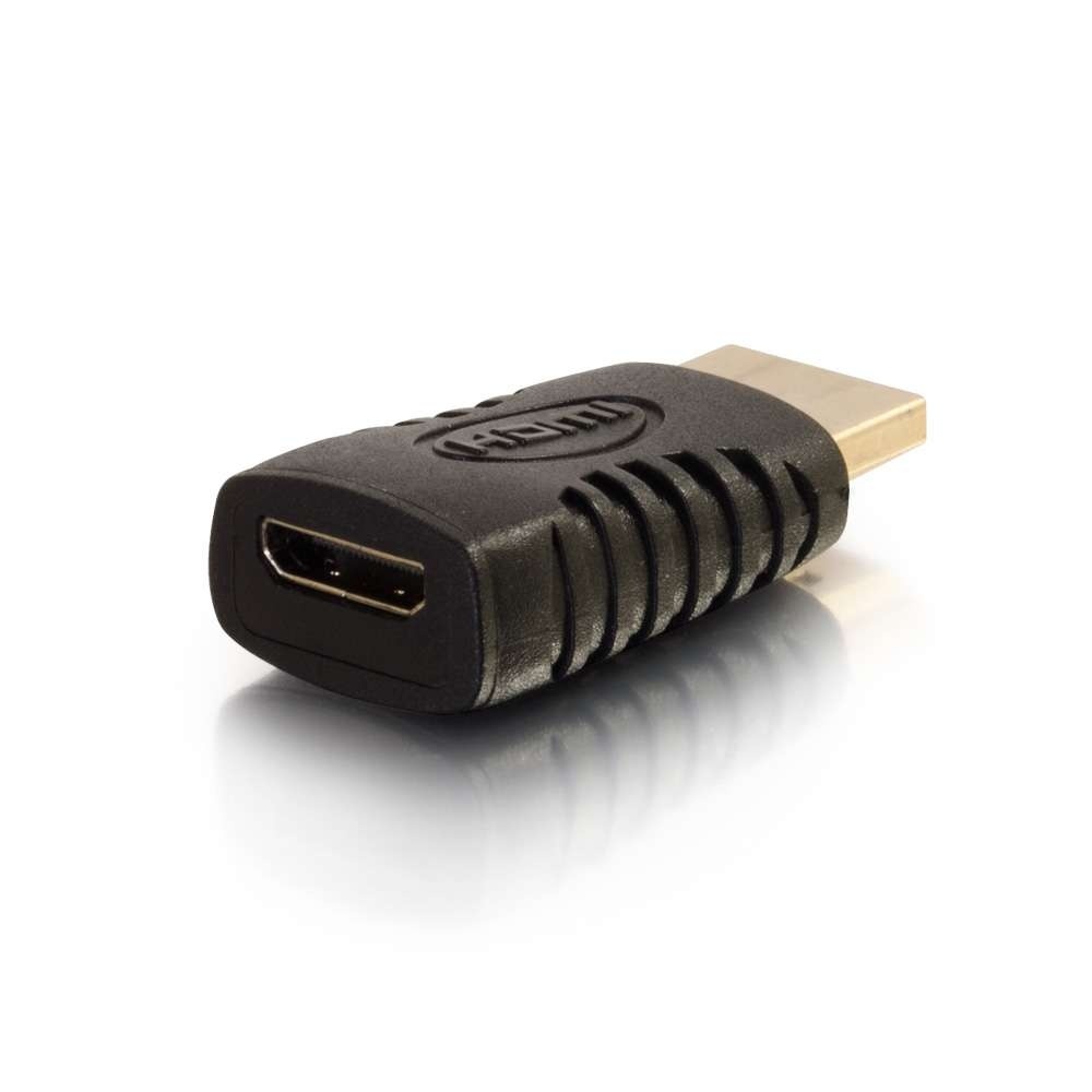 Mini HDMI® Female to HDMI® Male Adapter Adapters and Couplers Audio