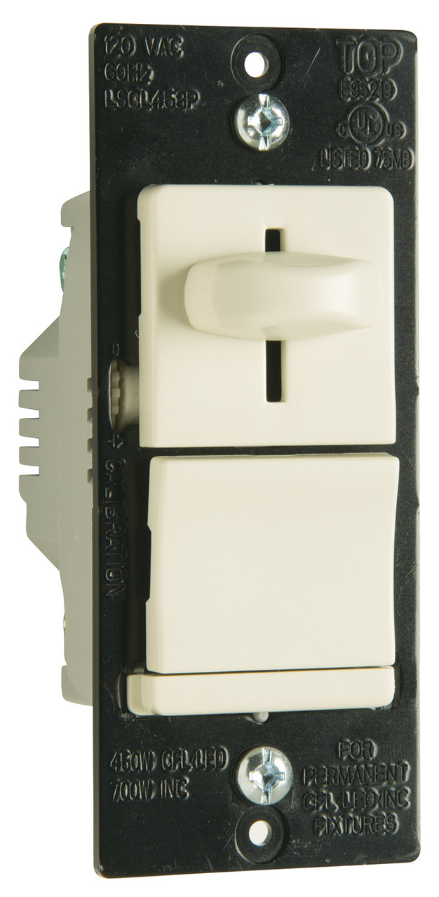 LS Series CFL/LED/Incandescent 3Way Slide Dimmer, NonPreset, Light