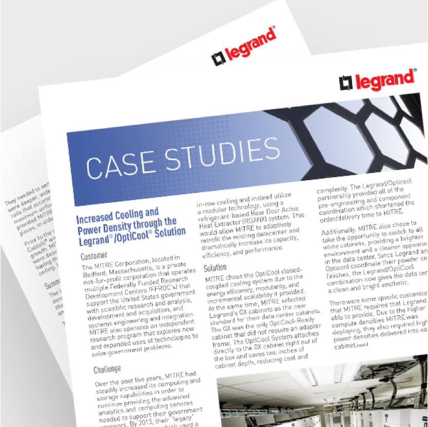 Ortronics CloseCoupled Cooling Solution Legrand