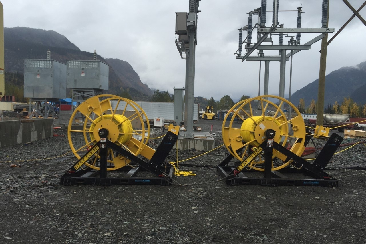 90 in Diameter x 45 in Width Skid Mounted Reel Winder Rental Custom