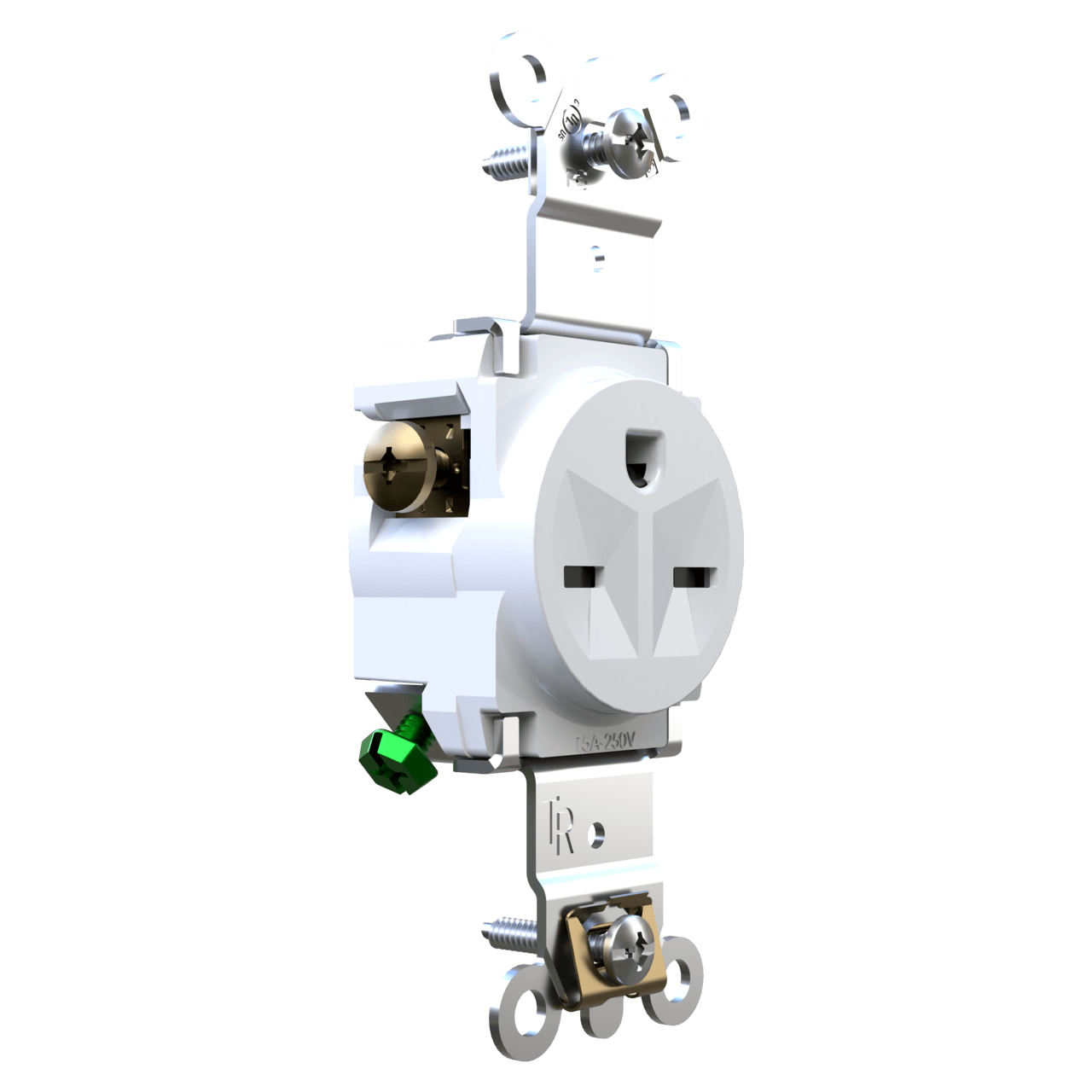 250V Weather Resistant Tamper Resistant Heavy Duty Spec Grade Single