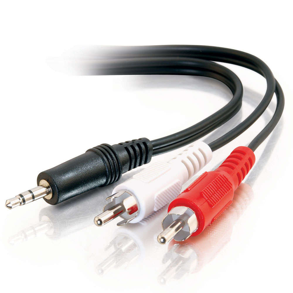 3ft (0.9m) Value Series™ One 3.5mm Stereo Male To Two RCA Stereo Male Y