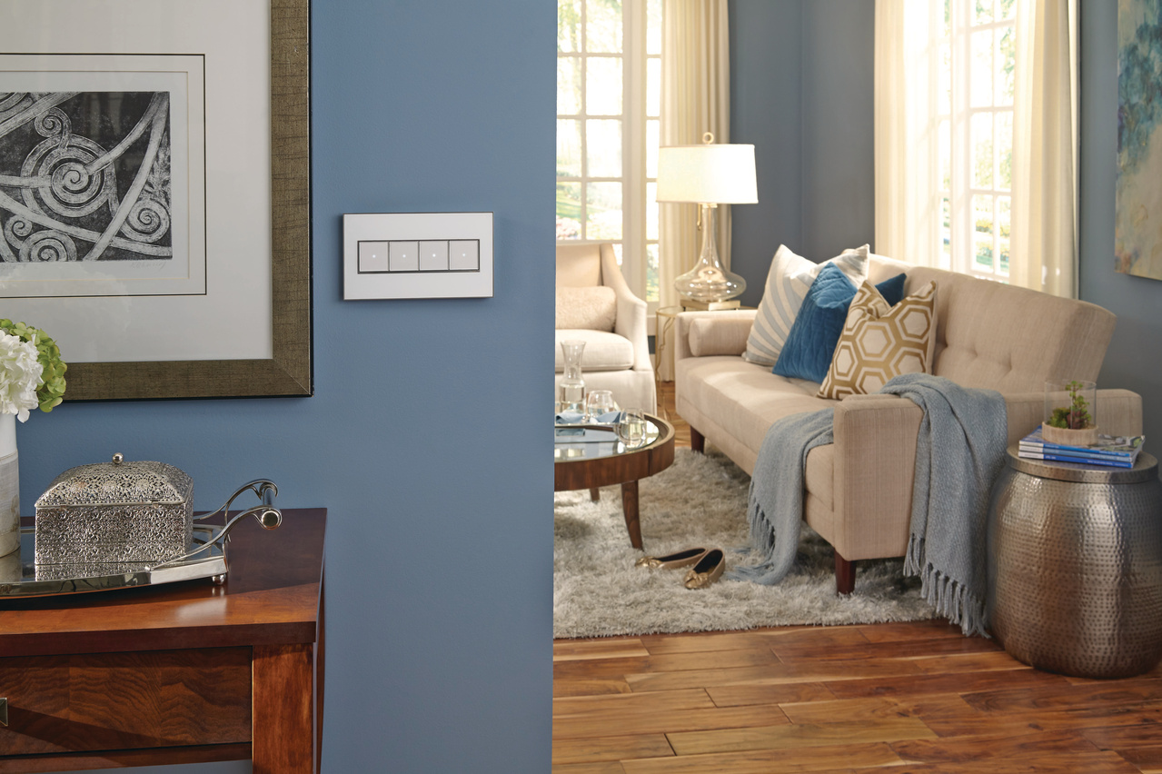 adorne® Mirror White 1Gang Screwless Wall Plate Wall Plates Wiring