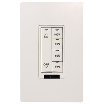 Dual Tech Wall Switch Occ Sensor, 2-Button, Pre-Eng ON/OFF, White