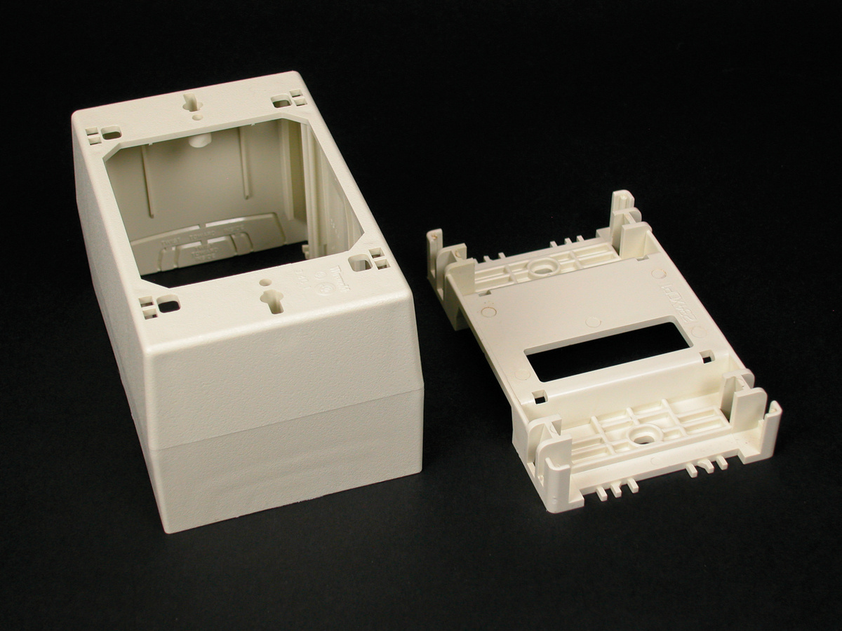 Wiremold 400/800/2300/2300D Series OneGang Deep Device Box, Ivory