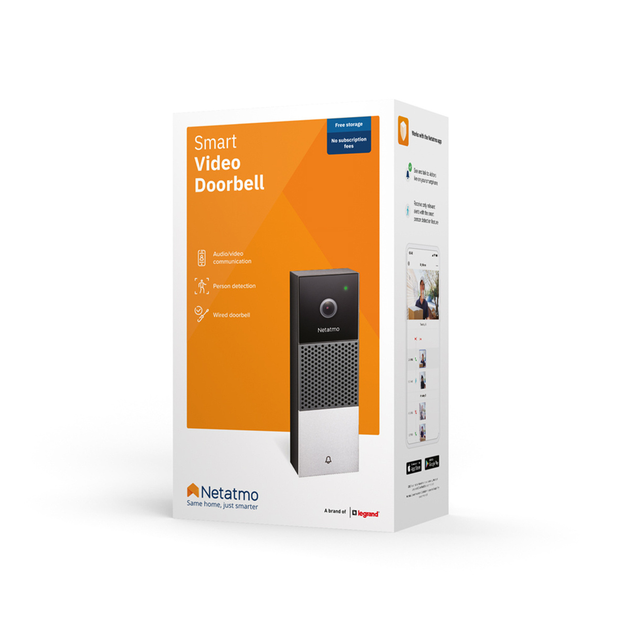 Netatmo Smart Video Doorbell | Security | Home Automation | Audio/Visual