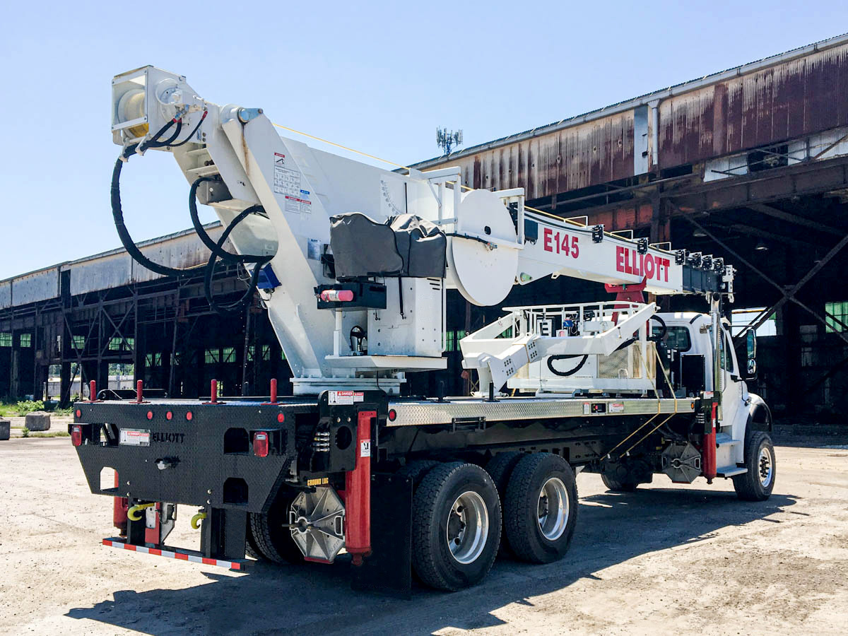 Elliott E145 Eline Aerial Device on 2016 Freightliner M2106 6x6 For