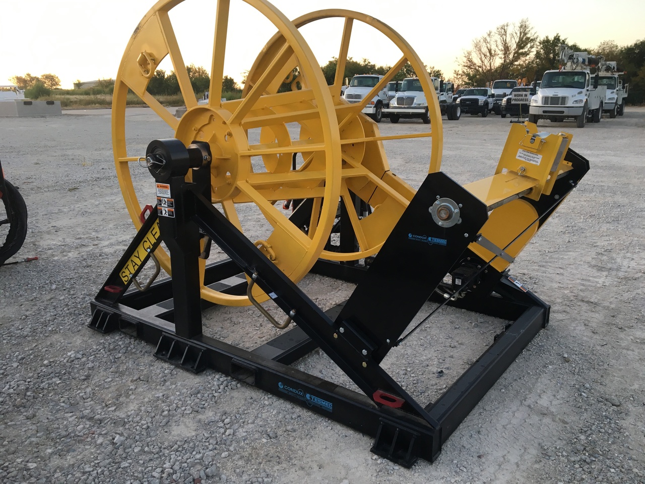 90 in Diameter x 45 in Width Skid Mounted Reel Winder Rental Custom