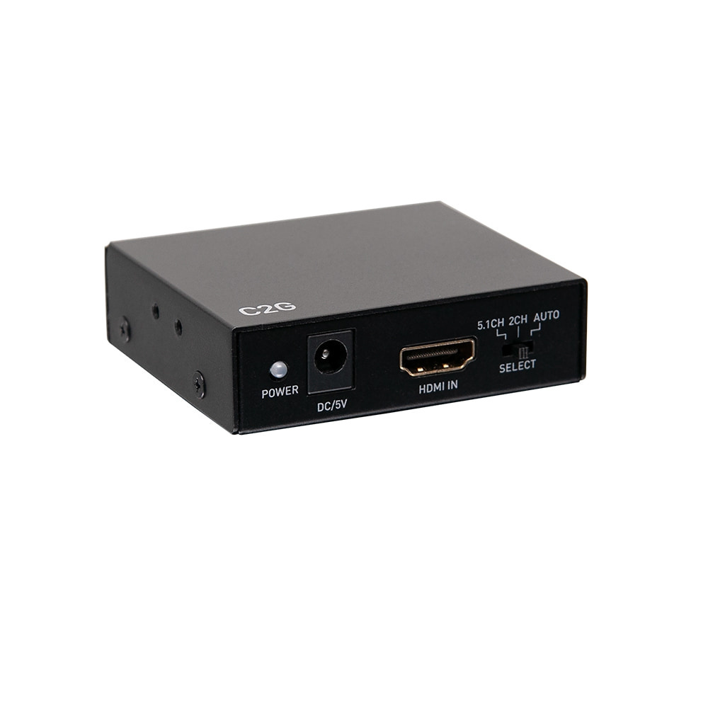 HDMI® Audio Extractor with TOSLINK, SPDIF and 3.5mm 4K 60Hz HDMI